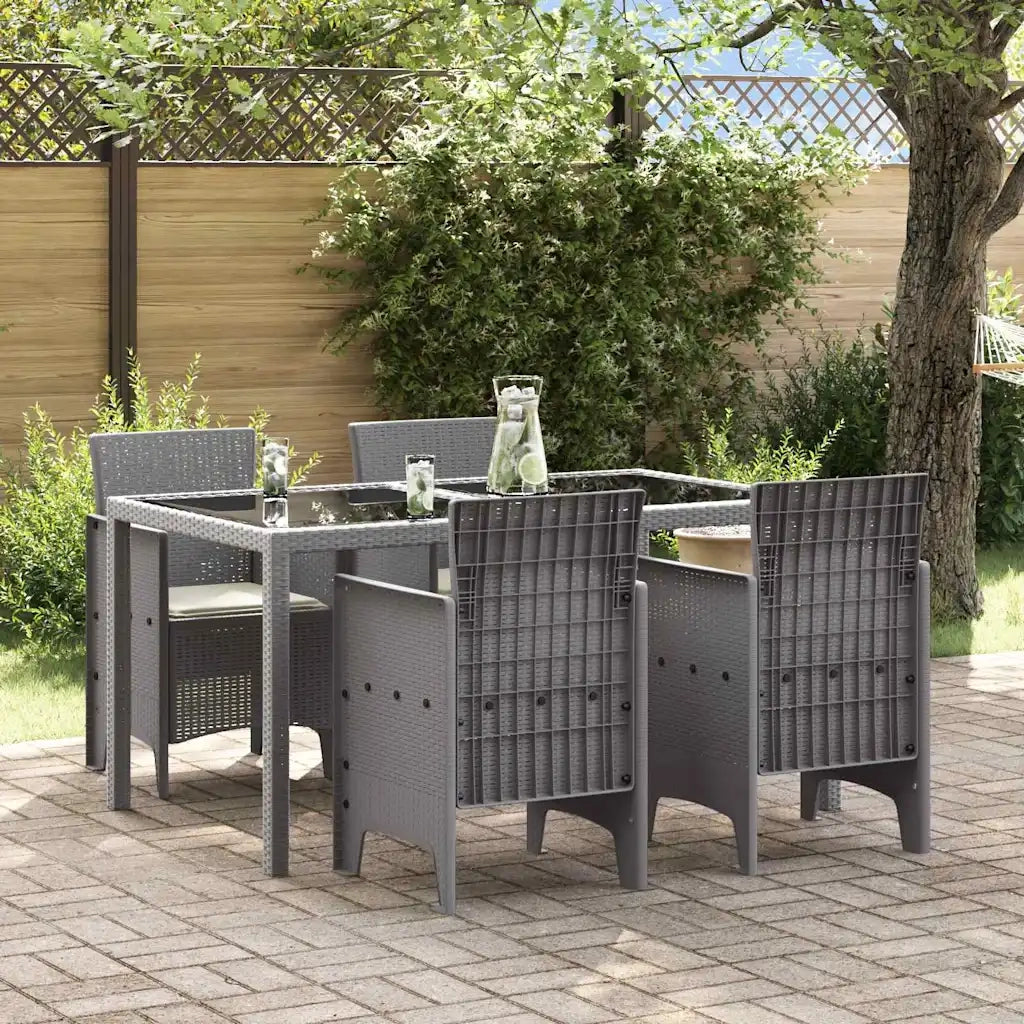 Sedia da Giardino 4 pcs Grigio chiaro 53 x 49 x 85 cm 847487