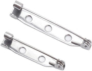 Broches sicuri 200 pezzi - Spille di sicurezza 2 misure - 25 mm / 35 mm - Argento - Ferro - Broche DIY - Spille
