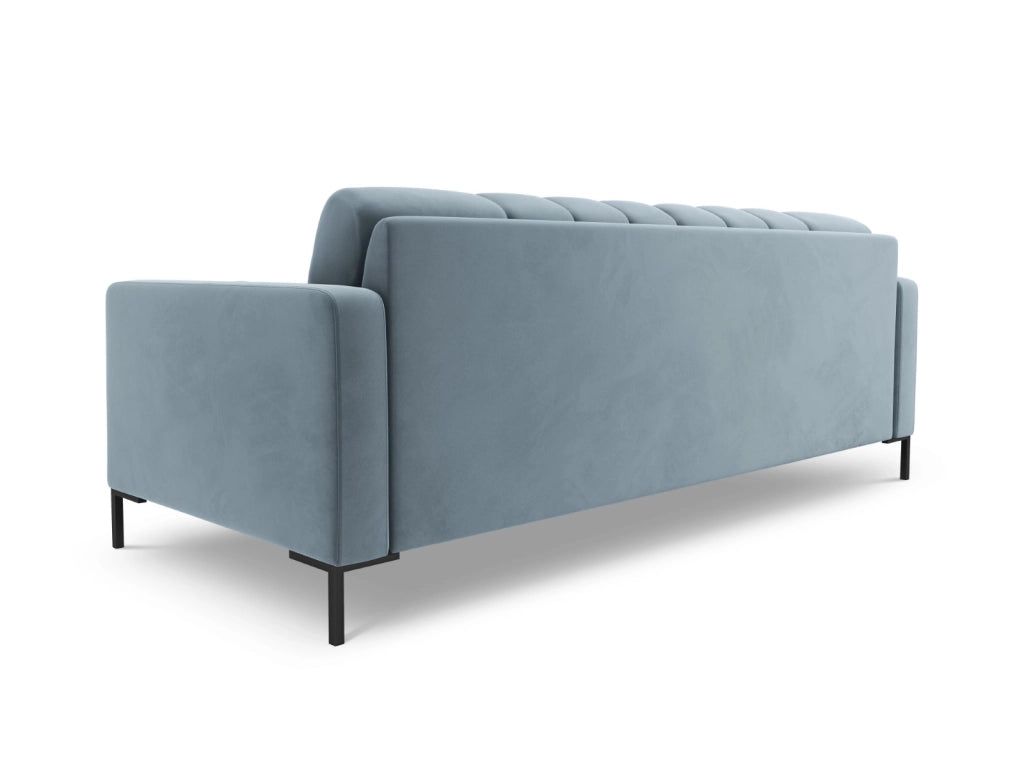 Cosmopolitan Design - Divano "Bali" 4 posti in velluto azzurro 