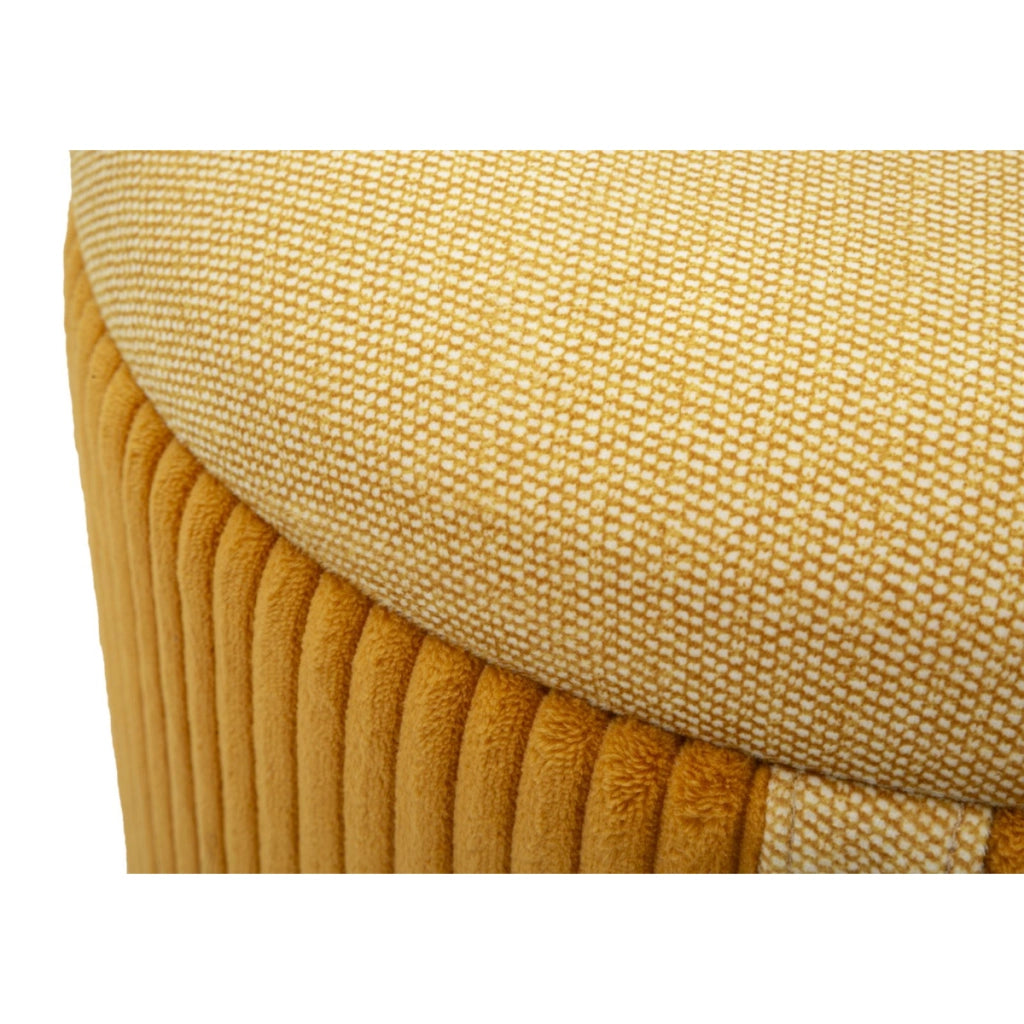 Pouf VKH718, Giallo, MDF, 38x38x38 cm