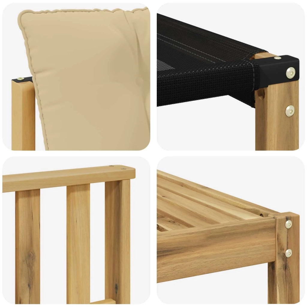 Set di divani da esterno 9 pcs Bianco e Beige 3388995