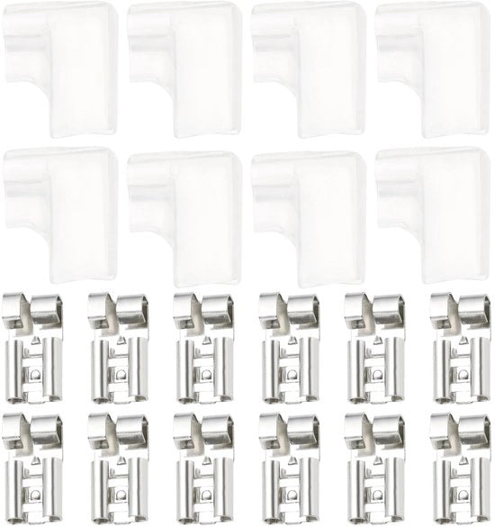Terminali Crimp per Cavi - 100 Pezzi - 6.3mm - Adatti a 16-22 - 100 Unità