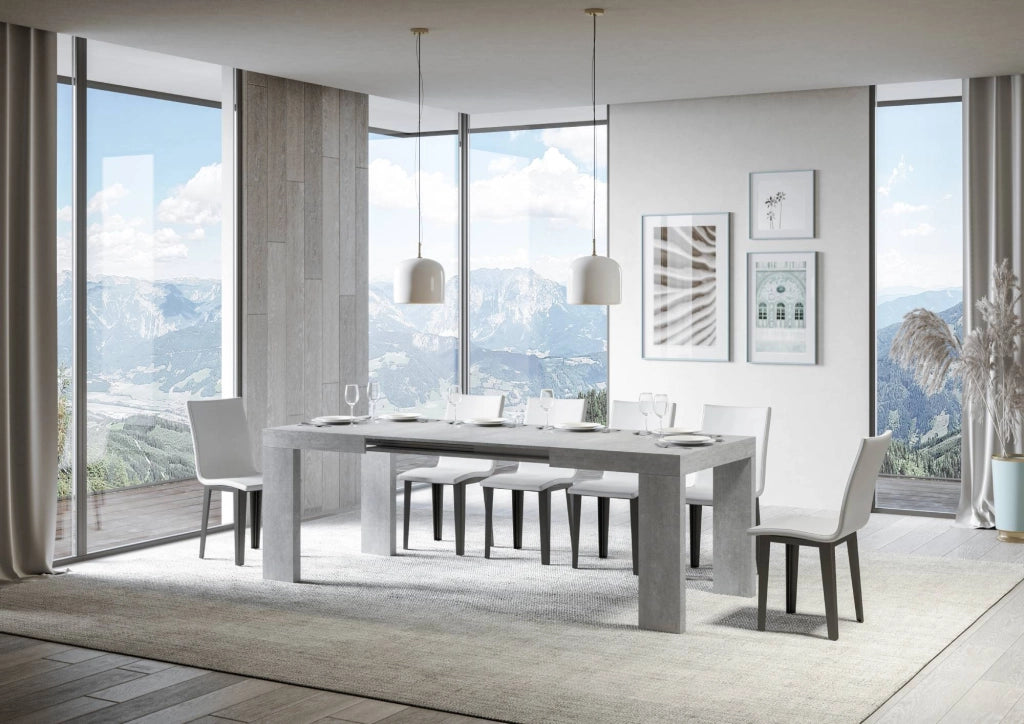 Tavolo Allungabile 140/400x90x77 cm Roxell Cemento