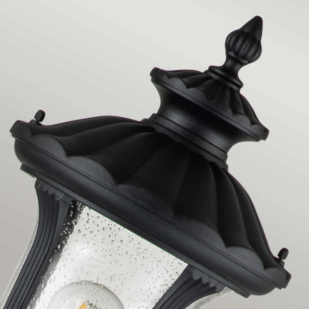 Lampione da giardino nero Chicago E27 60W IP44 Elstead