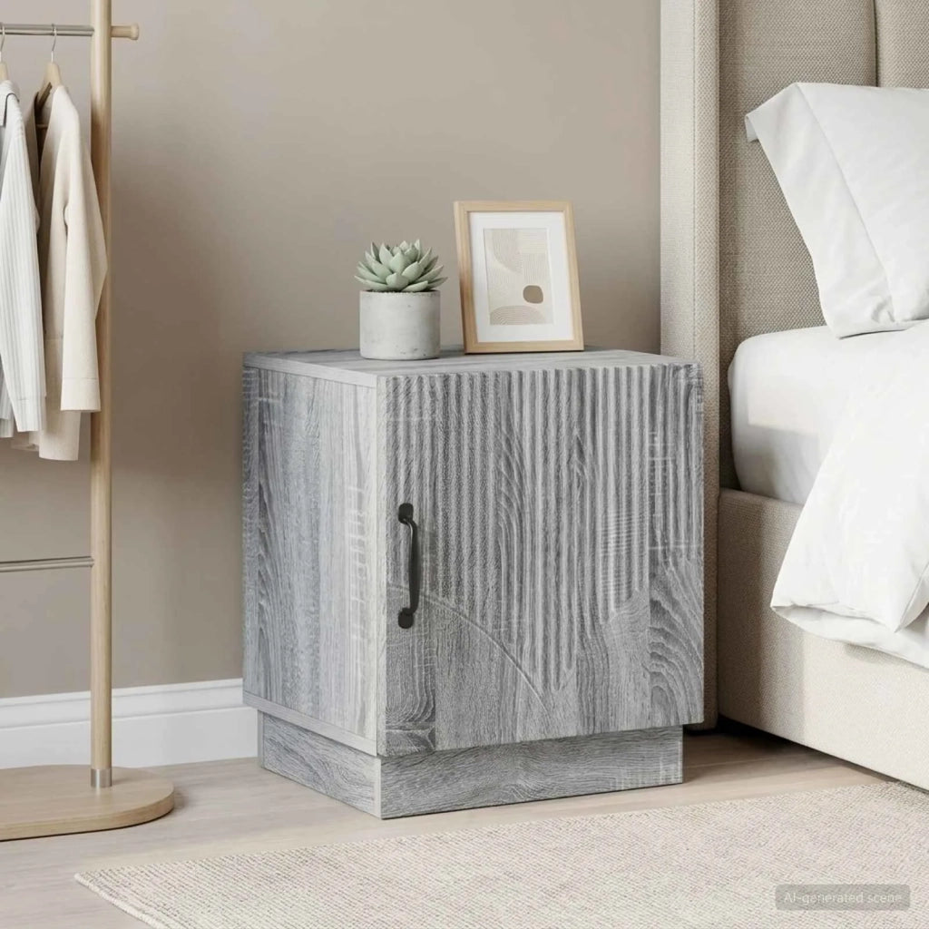 Comodino 2 pcs Sonoma grigio 43 x 34,5 x 47 cm 895268