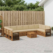 Set di divani da esterno 8 pz Naturale 3384924