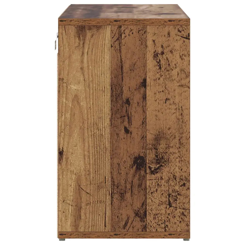 Mobile per scarpe-Scarpiera Legno vecchio 77,5 x 30 x 51 cm