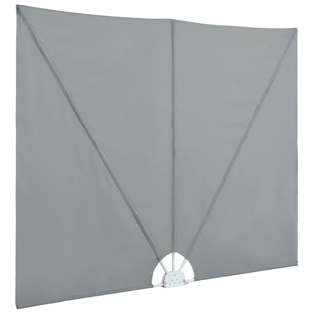 Tenda Laterale per Terrazza Pieghevole Grigio 300x150 cm 44564