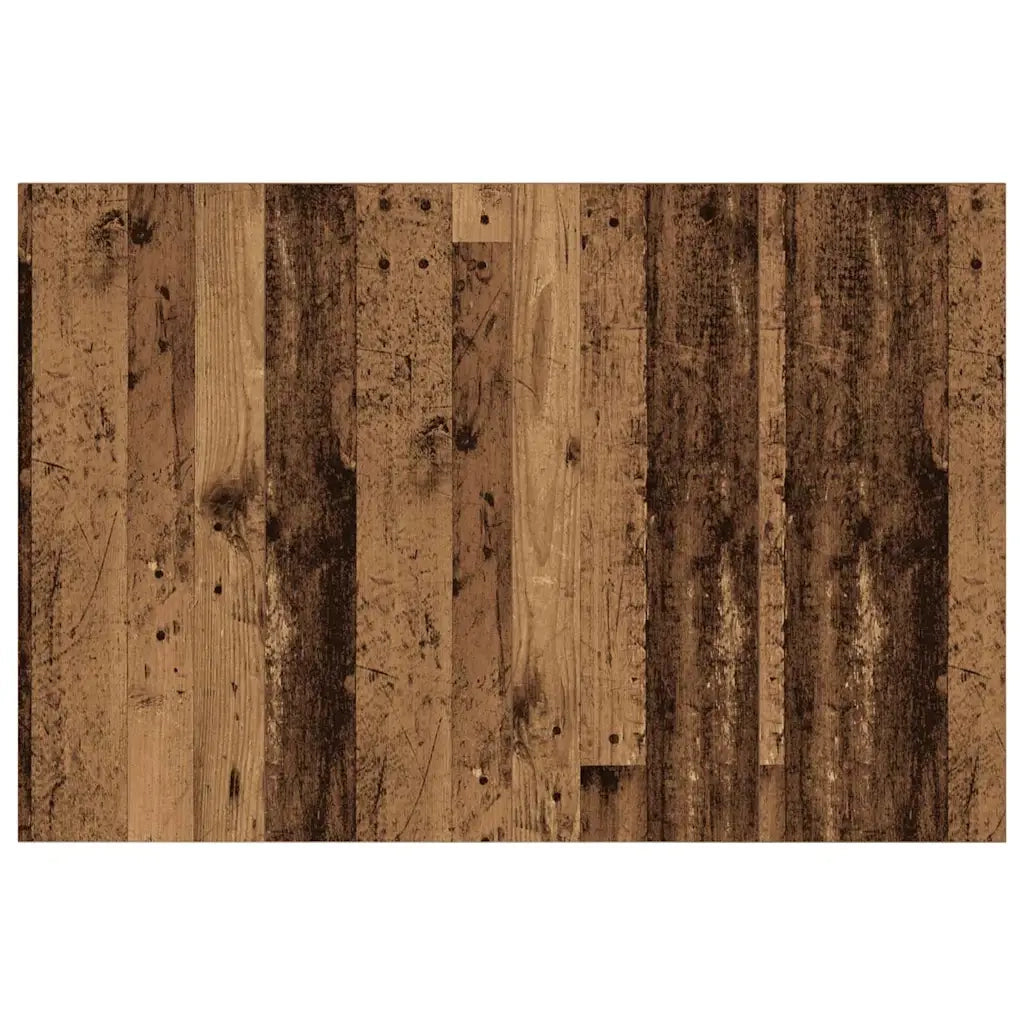 Testiera | Testata con Comodino 3 pcs Legno vecchio Legno multistrato