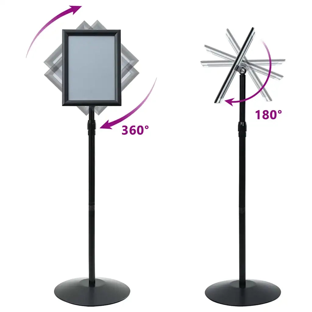 Supporto Poster a Piedistallo Argento a4 PVC e Acciaio 42020976
