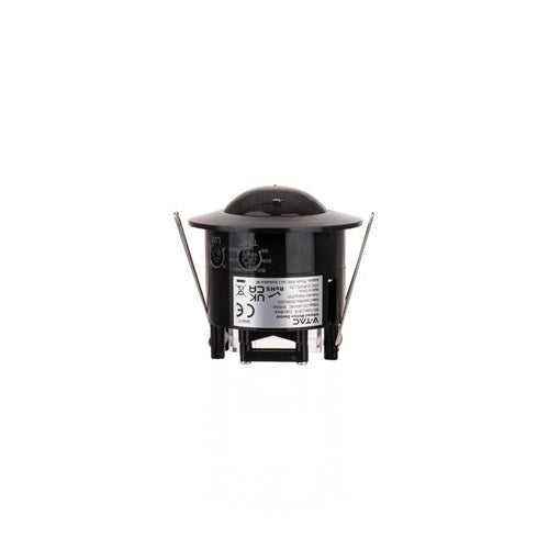 Sensore PIR da soffitto incasso nero 360° 6m V-TAC