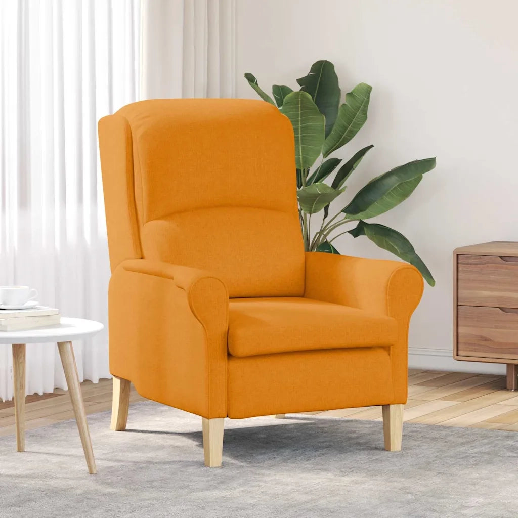 Poltrona | Sedia Relax Giallo scuro Tessuto