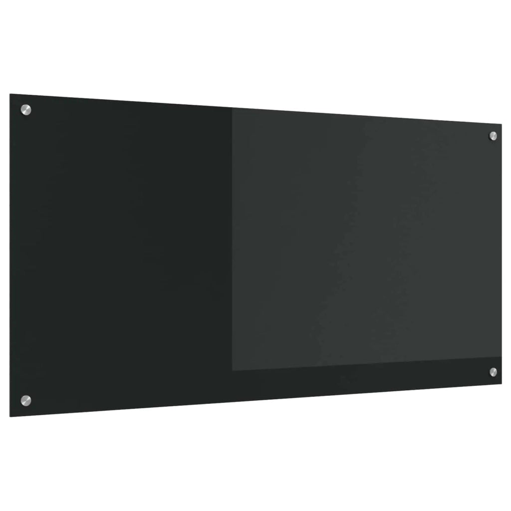 Schienale da cucina Nero 120 x 60 cm vetro temperato 42001303