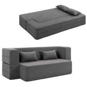 Divano letto 2 posti con cuscini ¨C Minimal ¨C grigio