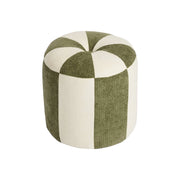Pouf per bambini in tessuto chenille, verde