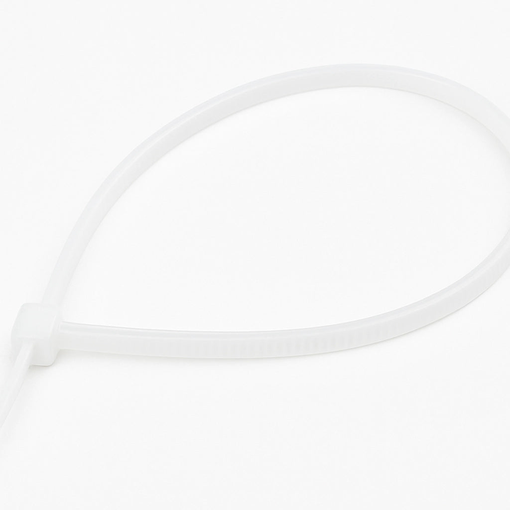 FASCETTA A STRAPPO PER CABLAGGIO mm 3,6 x 370 - bianco  - UNIKO