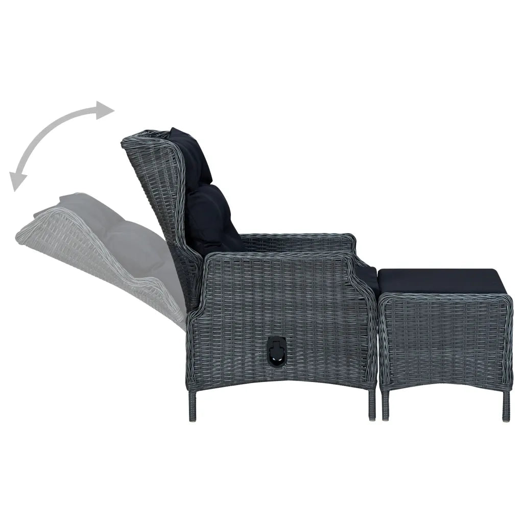 Set Mobili da Pranzo per Giardino 7 pz Grigio Scuro 3067844