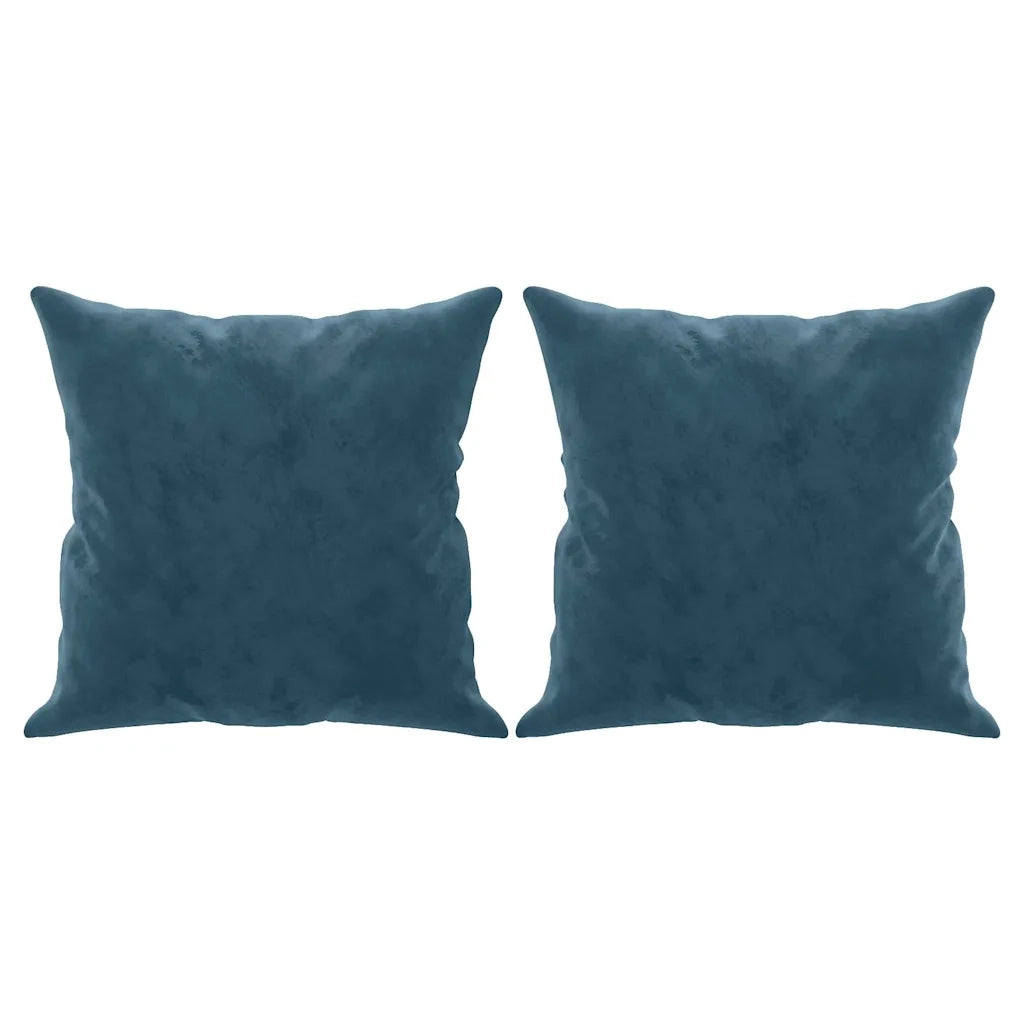 Divano a 3 Posti con Cuscini Blu 180 cm in Velluto 3200964