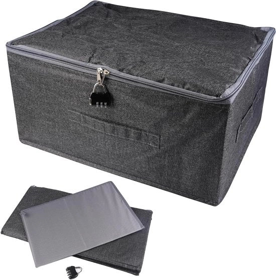 Scatola Chiusura 40x30x21cm - Cassetta Opportuna e Resistente all'Acqua con Chiusura a Cifrario