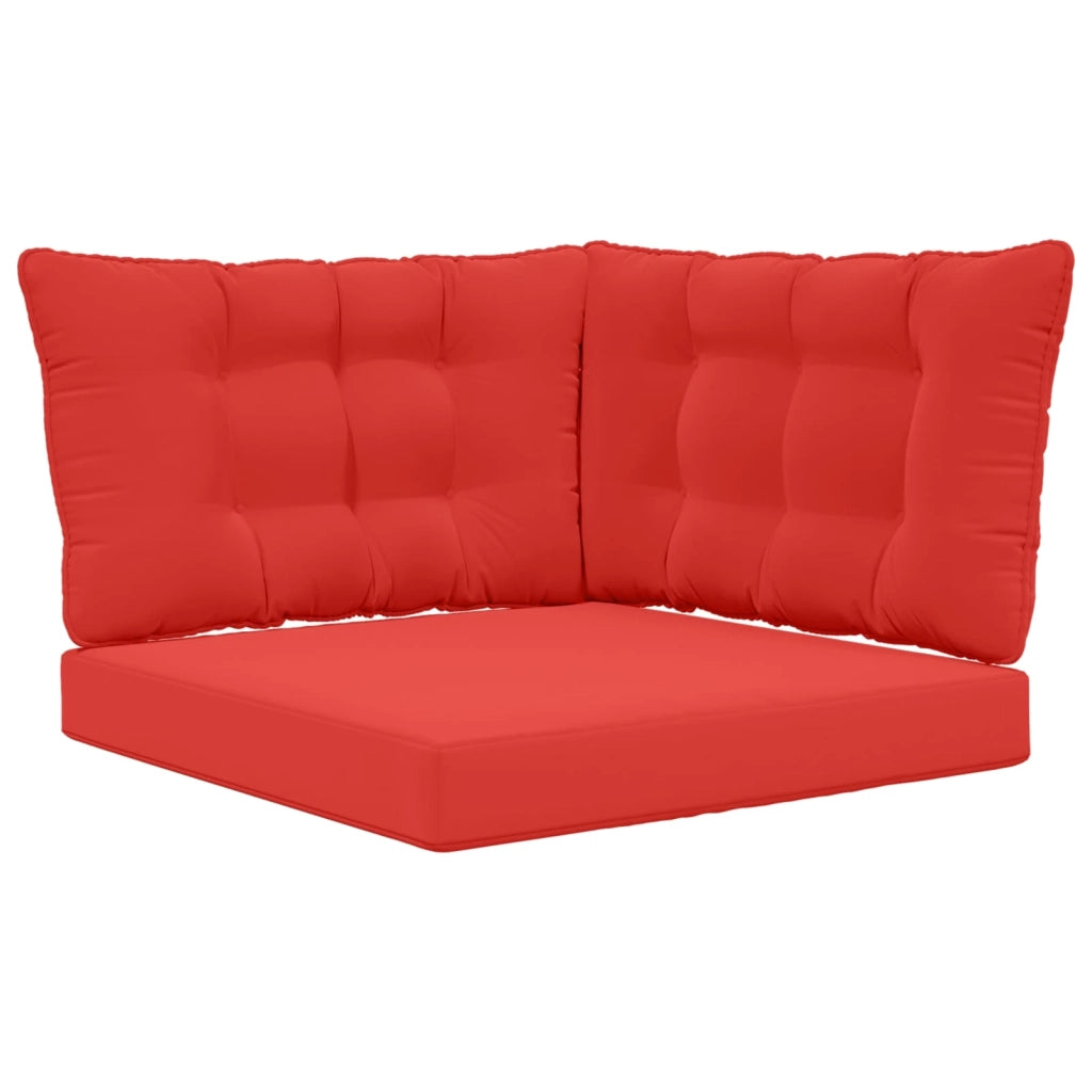 Cuscino per divano da esterno 3 pcs Rosso Poliestere 900920