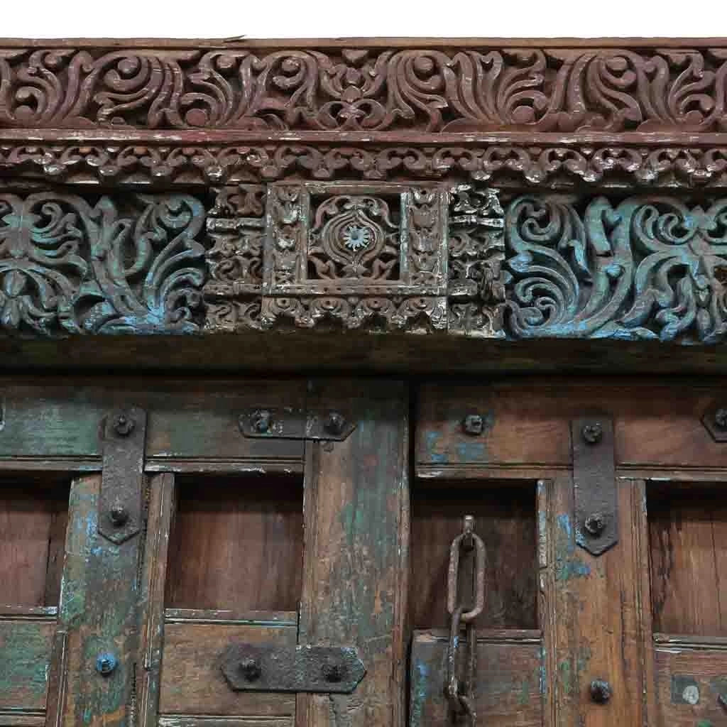 Porta in legno marrone 155x37x226h cm