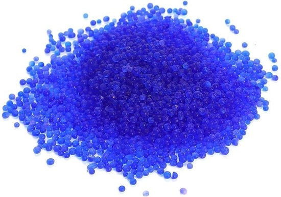 Silicagel Sferule Blu - Disidratizzante Riciclabile - Assorbimento di Umidità - Scatola Secca per Fotocamera