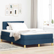 Letto a Sorgente LED con strisce LED Blu 120 x 190 cm Tessuto 3342428