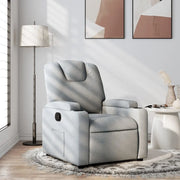 Poltrona reclinabile in tessuto grigio chiaro 3205508