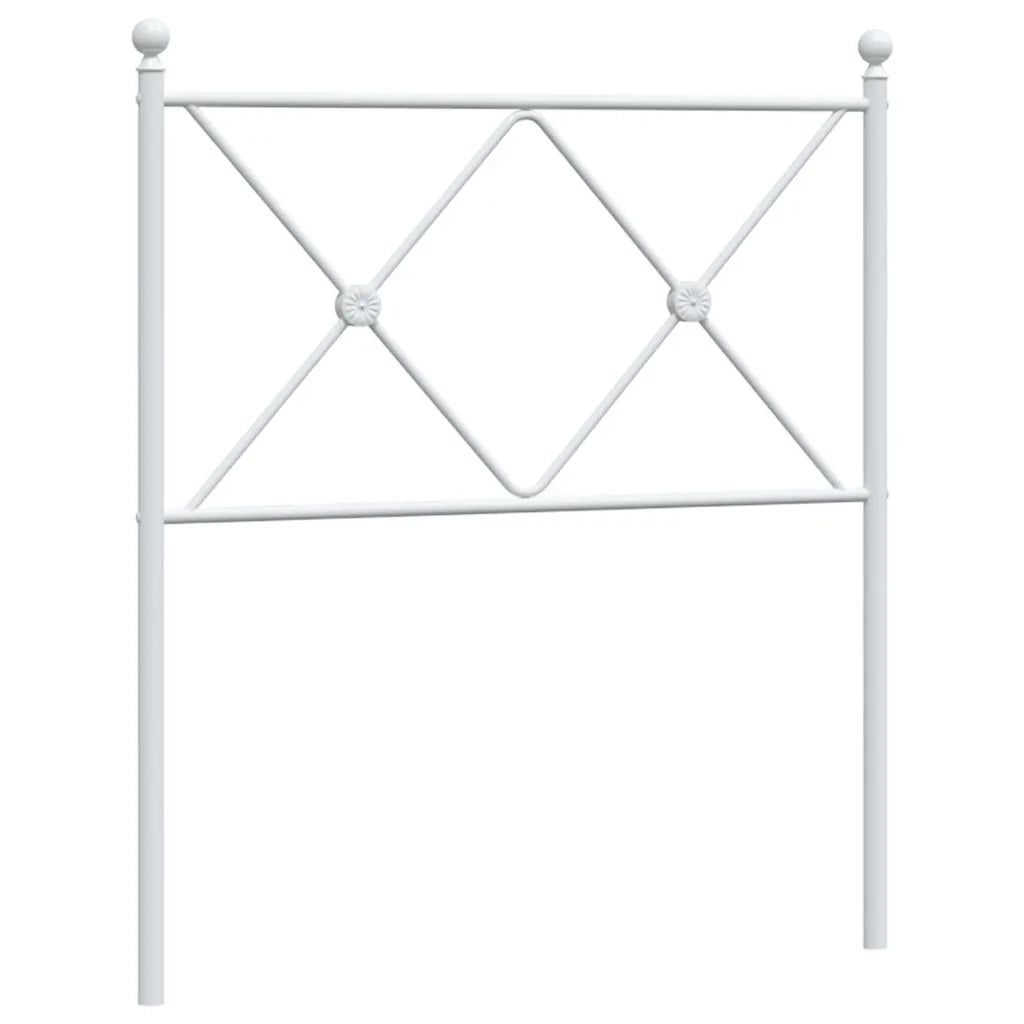Testiera di Ricambio in Metallo Bianco 80 cm 376578