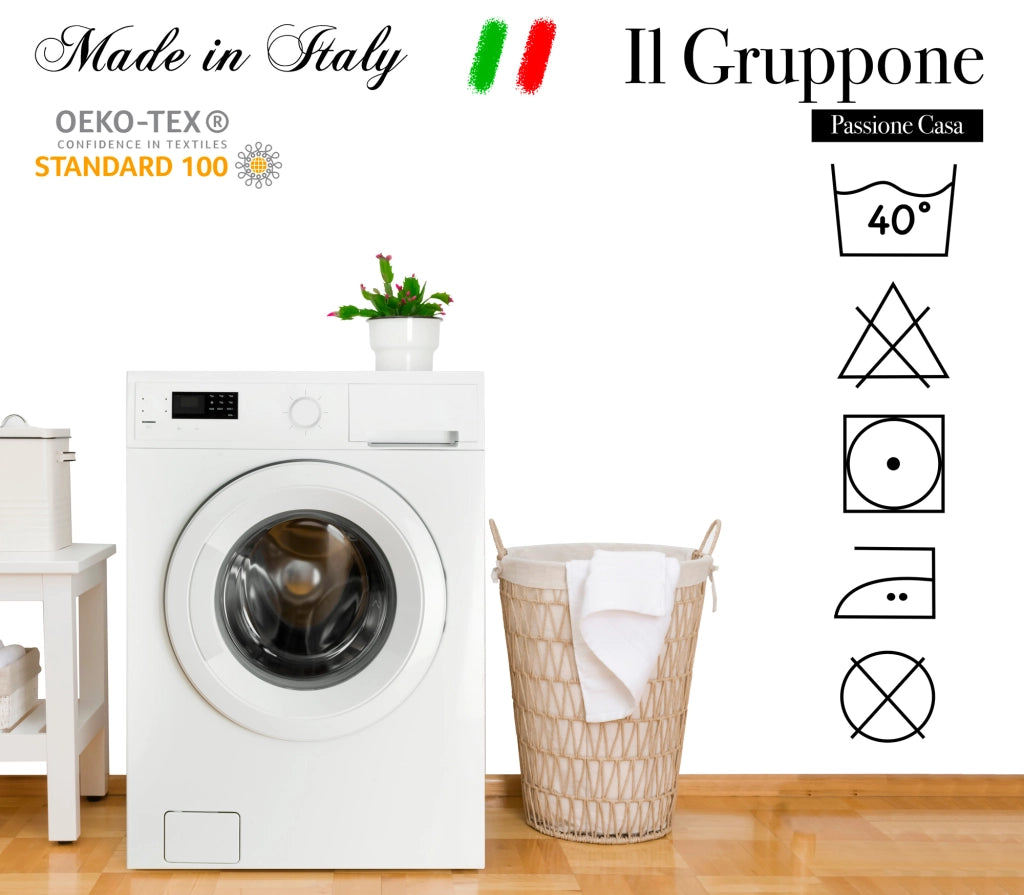 Completo Letto in Flanella Calda e Morbida Anti Pilling - Set Flanellato 3 Misure parure con Federe - Gnomi blu - 1 Piazza e mezza
