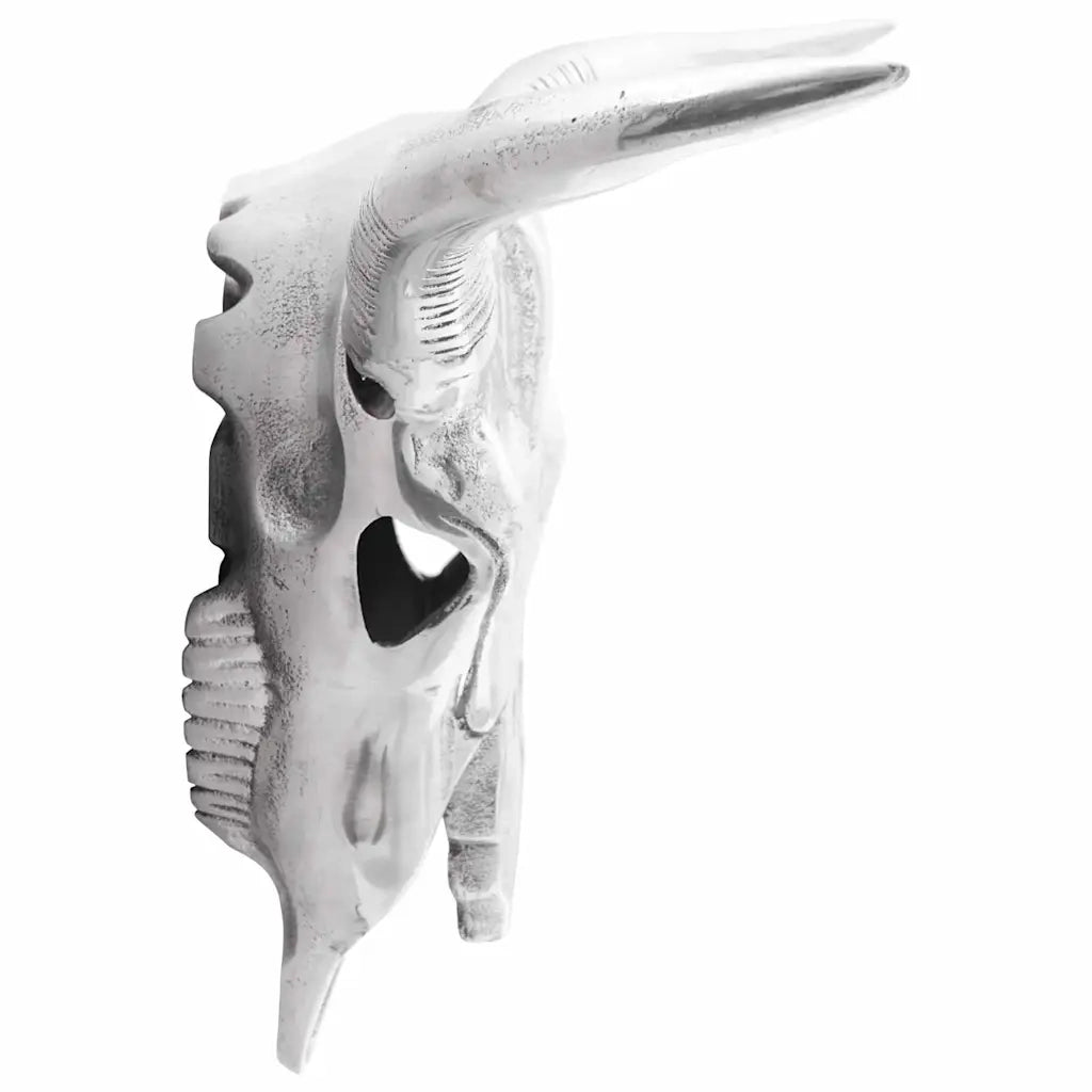 Teschio di toro Argento 34 x 13 x 53 cm Alluminio 42000134