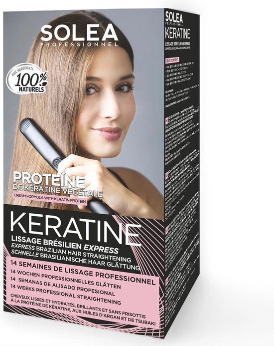 Kit di Smussamento Capelli con Keratina - Trattamento Professionale per 14 Settimane Capelli Lisci e Slanciati