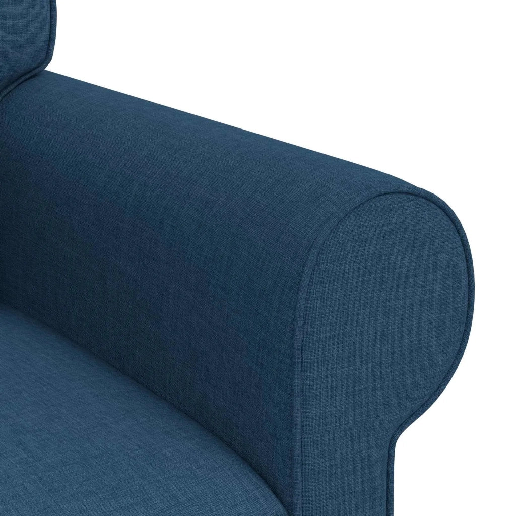 Divano Blu 245 x 82 x 80 cm Tessuto 42024326
