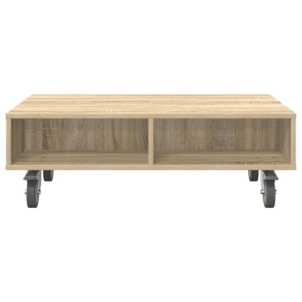 Tavolino con Ruote Rovere Sonoma 90 x 50 x 30 cm 891018