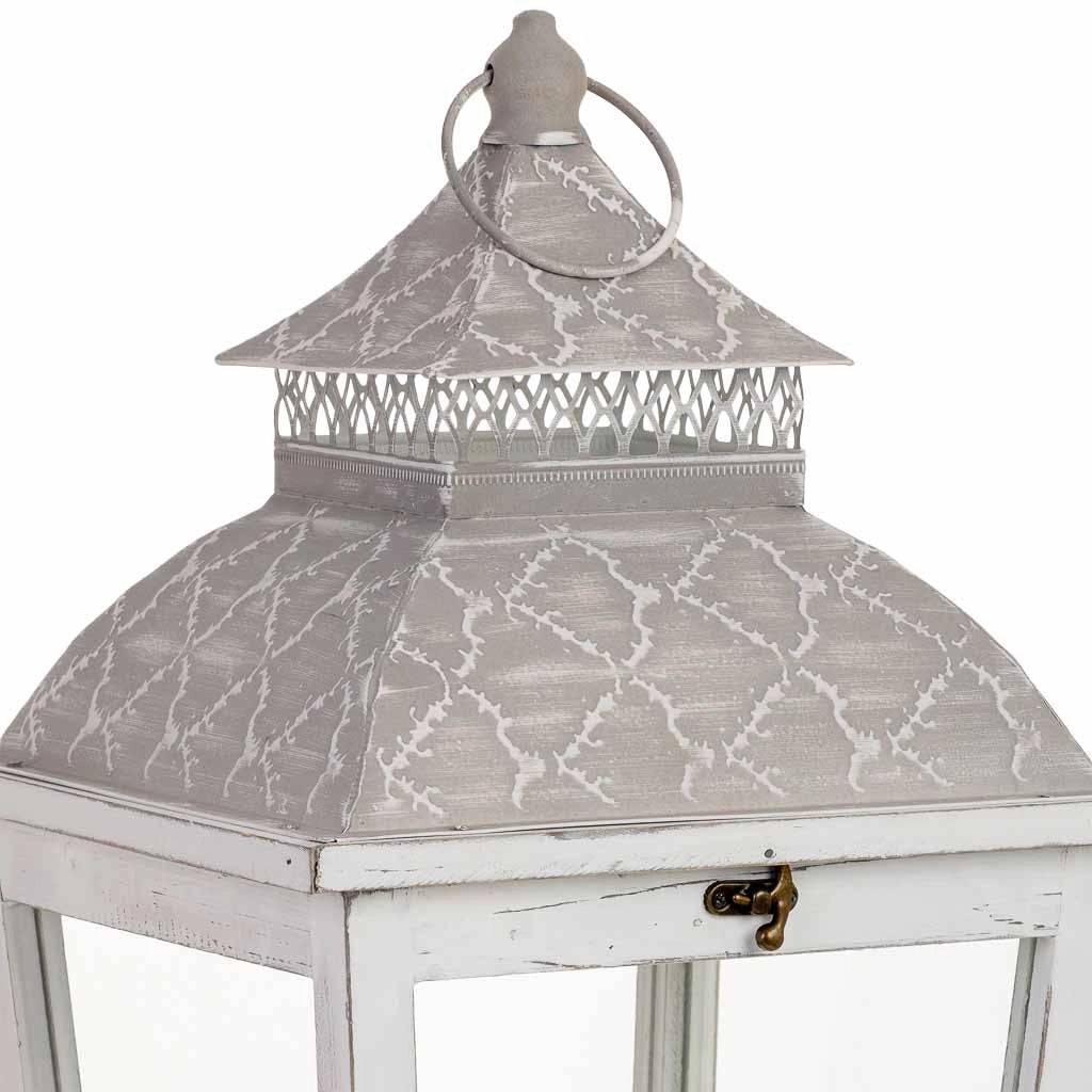 Lanterna in legno 26x26x61h cm