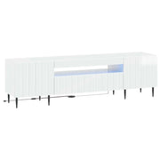 Mobile TV LED Bianco Lucido Legno ingegnerizzato 896469