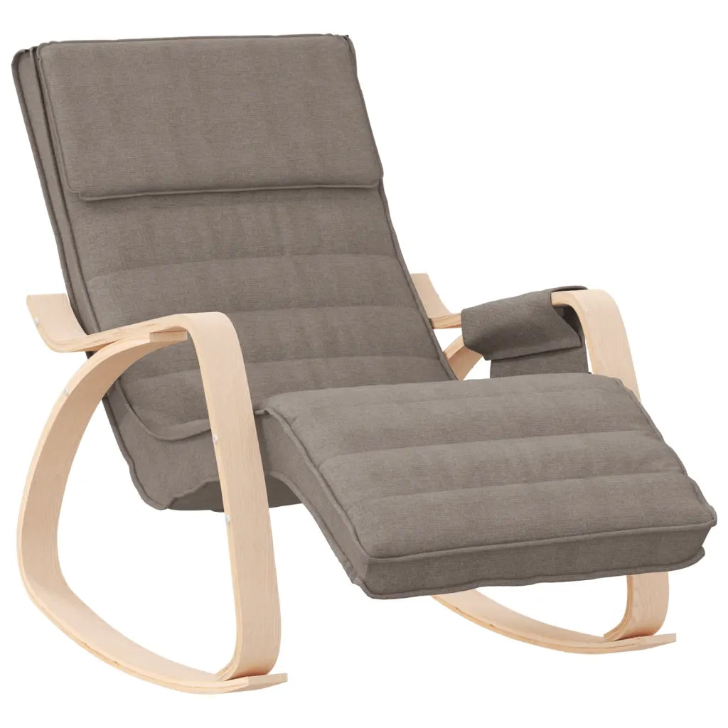 Sedia a Dondolo Tortora in Tessuto CFW3758215