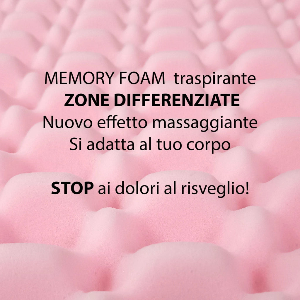 Topper MEMORY + Topper RIGIDO ORTOPEDICO ALTO 6 cm | TOPPER MEMORY e RIGIDO singolo 80X200 Cm | Materasso con tessuto SFODERABILE | Topper doppia rigiditï¿½ - MOD. FOX H6