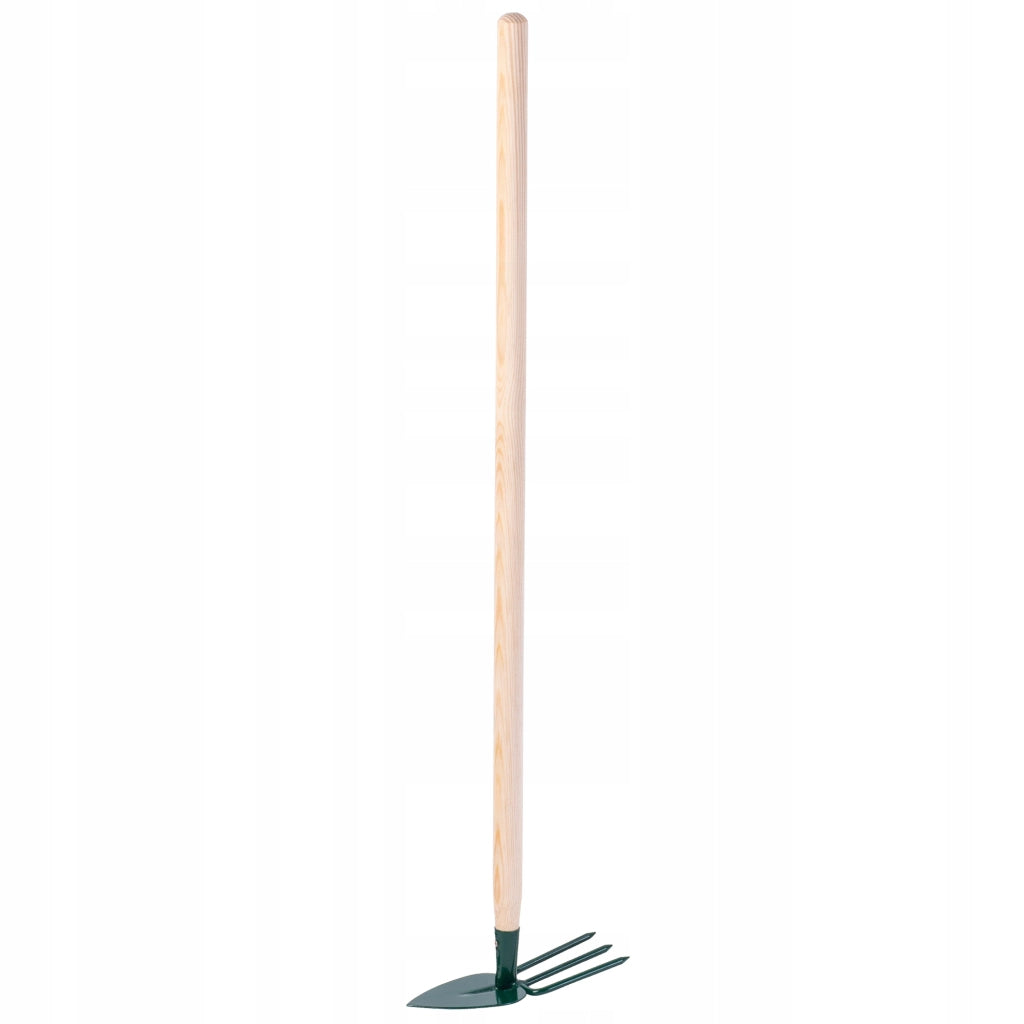 Zappa da giardino KADAX per scavare con forca da 7 cm e gancio da 83 cm