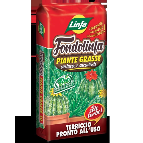 Terriccio Linfa per piante grasse, cactacee e succulente 10 Lt