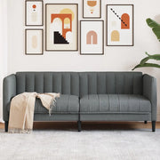 Divano a 2 Posti-Sofa 2 Posti Grigio Scuro in Tessuto 490427