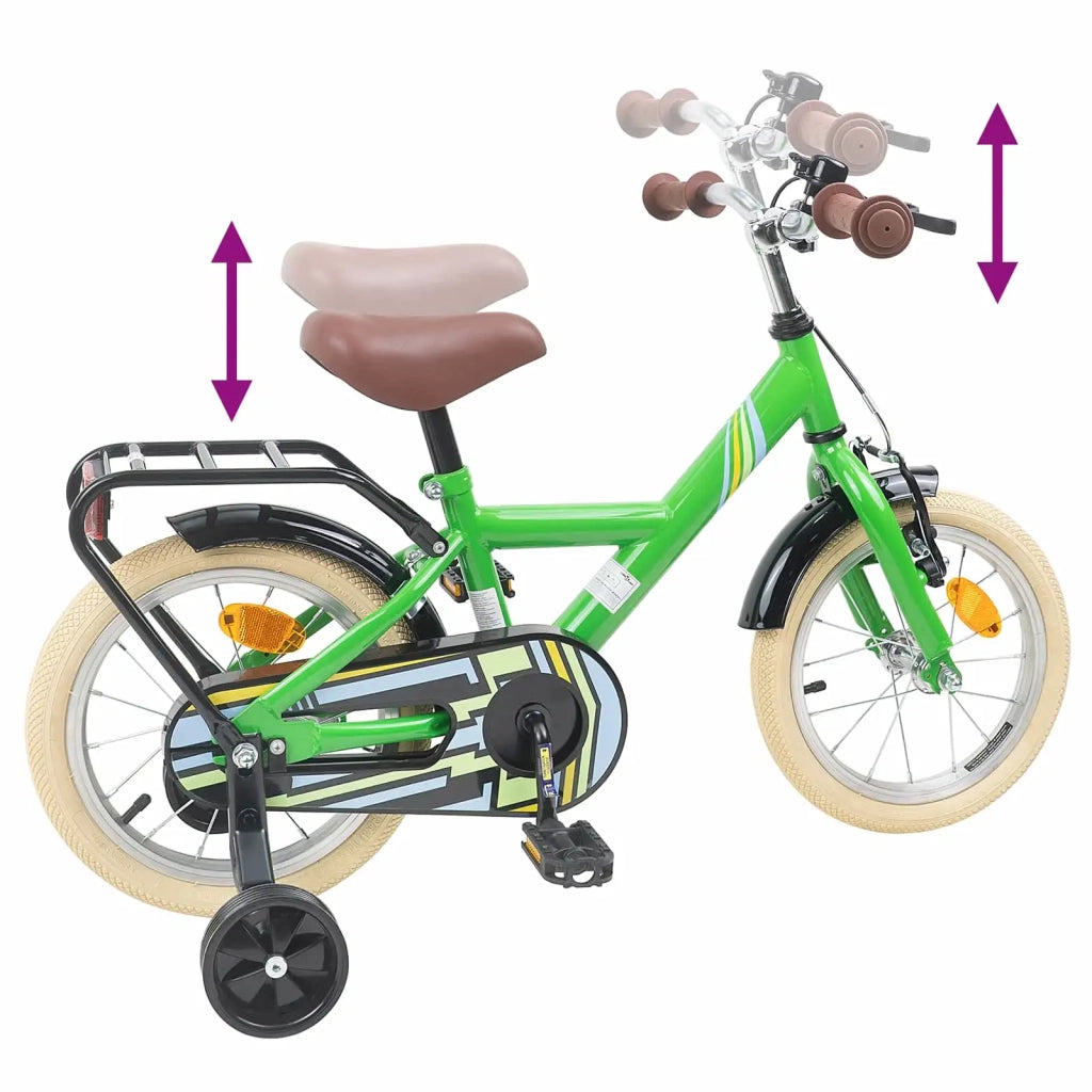 Bicicletta per Bambini | Bici per bambini 16 Pollici per bambini di 4-6 anni Verde
