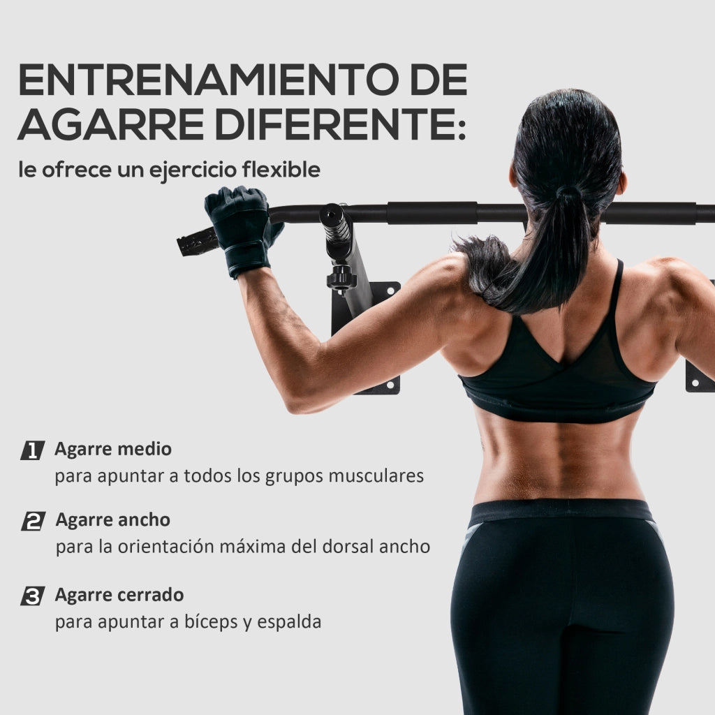 Barra per Trazioni 2 in 1 ¨C Minimal ¨C Nero