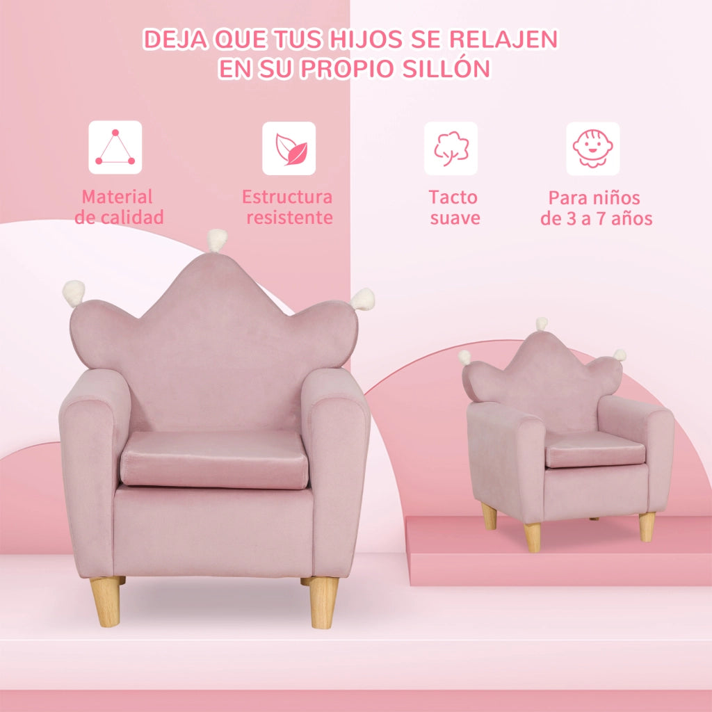 Poltrona Bambini ¨C Minimal ¨C Rosa 50x42x58