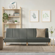 Divano Letto Grigio Scuro in Tessuto 351882