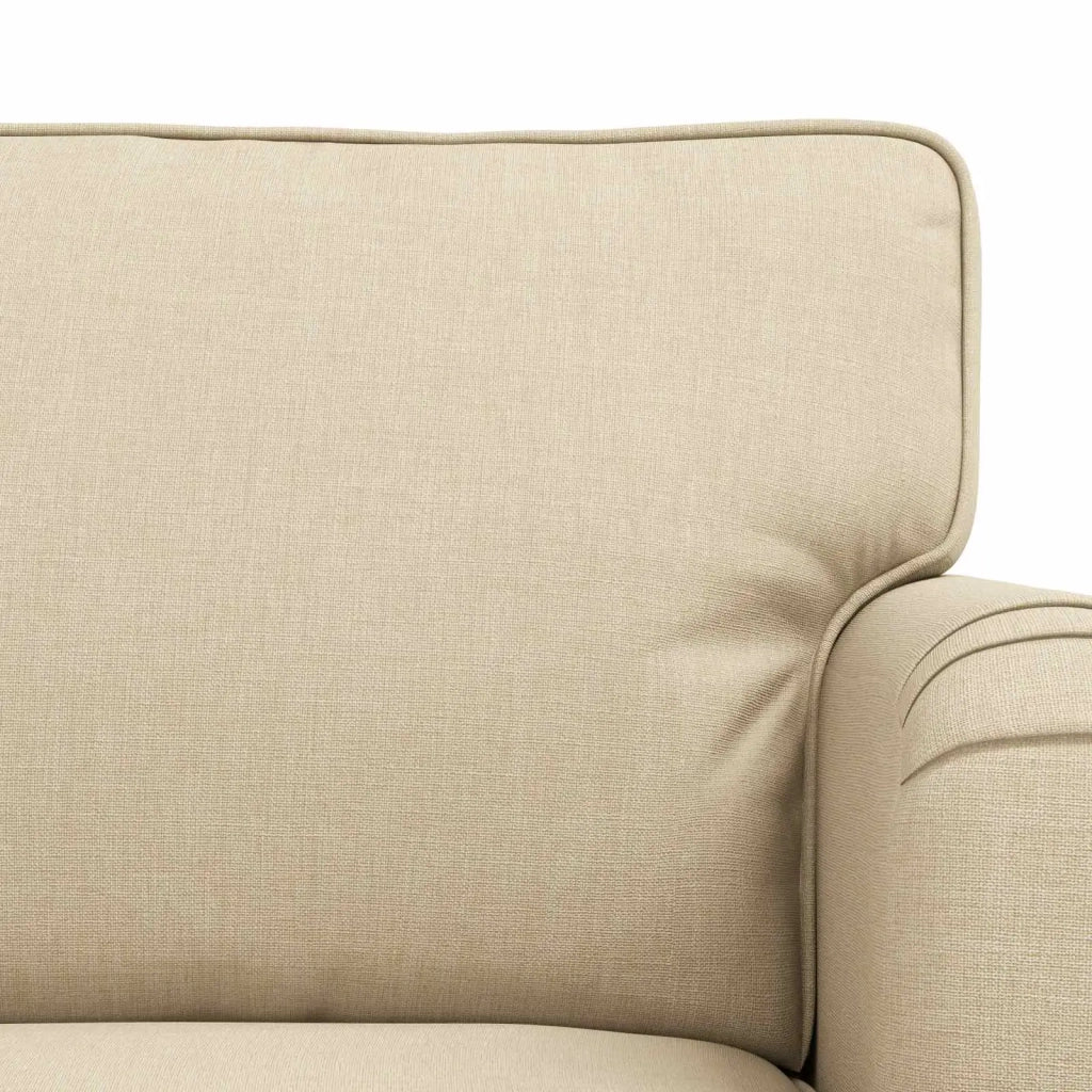 Set di divani 2 pcs Crema 162 x 80 x 85 cm Tessuto 3407565