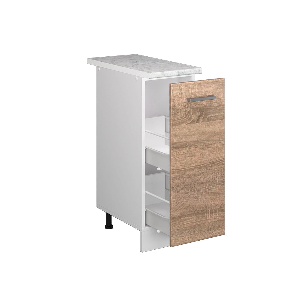Vicco Base universale Sonoma 30 cm con anta, con piano di lavoro