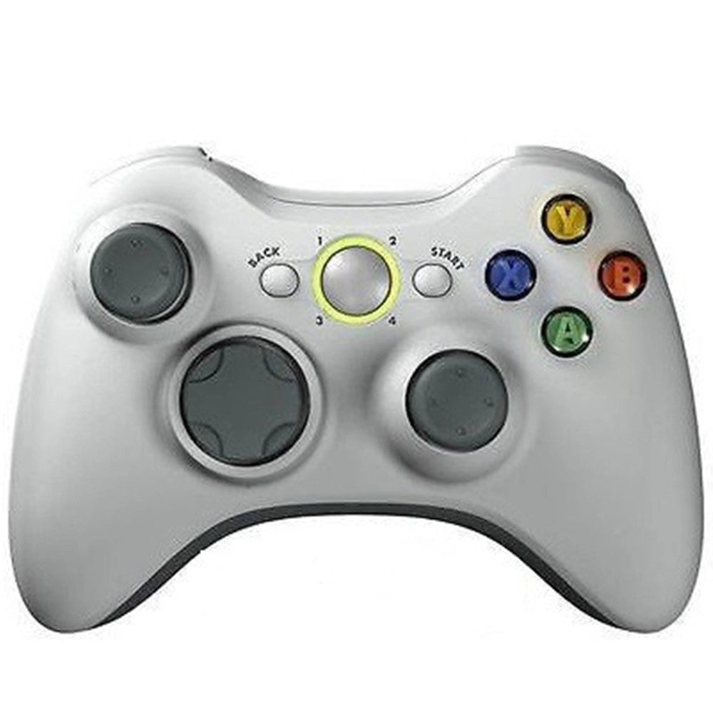 Trade Shop - Joystick Joypad Controller Per Xbox 360 Con Cavo Filo Usb Compatibile Bianco -