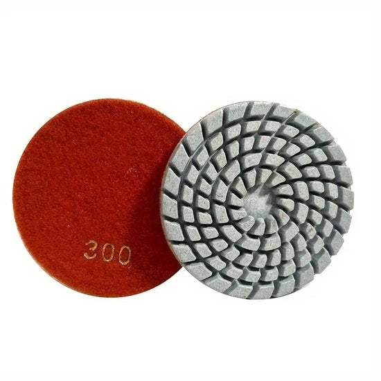 Pads di polimento per pavimenti in calcestruzzo con diamante, polimento per pavimenti in calcestruzzo (diametro esterno 100 mm, 300 mesh)
