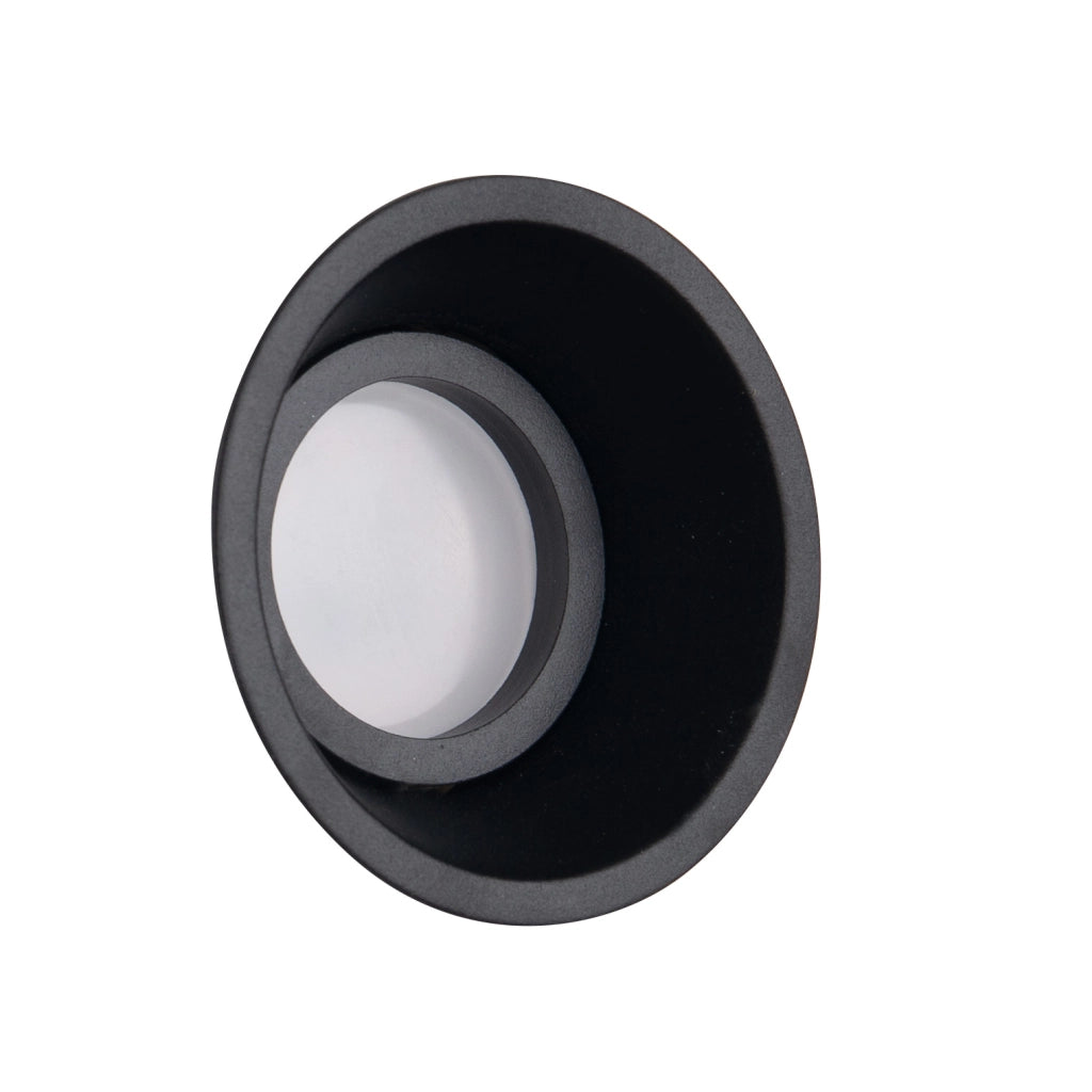 Faretto incasso rotondo nero GU10 50W Deep Maxlight